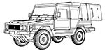 0,5t Light truck 4x4 Iltis військова швидка допомога