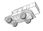 0,5t Light truck 4x4 Iltis військова швидка допомога