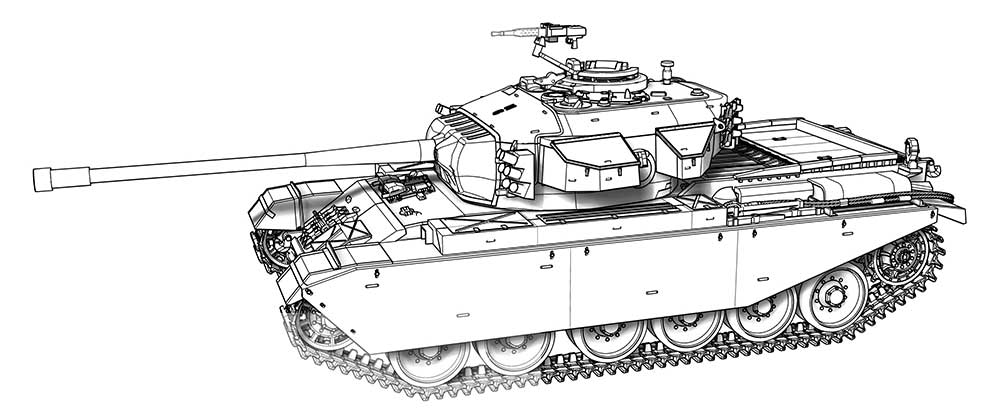 ACE: Model British MBT Centurion Mk.3 (Korean war)