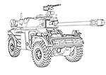 Eland-90 Light Armoured Car (4x4)