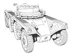 EBR 90 F1 mod.1951 w/FL-11 turret wheeled tank
