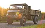 Unimog S 404 pickup with folding cab top
