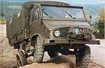 Unimog S 404 pickup with folding cab top