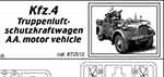 Kfz.4 Truppenluftschutzkraftwagen - A.A. motor vehicle