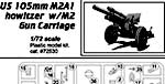Американская 105мм гаубица M2A1 (первых производственных серий)