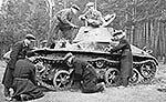 T-60 выпуска завода №264 (спицованные колёса, зима 1942)