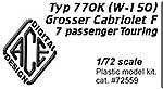 German Grosser Limo 770K (W-150) Cabriolet F (7 passenger) Touring