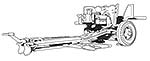 US M-1 57mm AT gun on M-2 carriage
