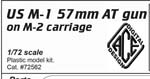 US M-1 57mm AT gun on M-2 carriage