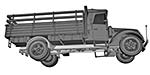 G917T 3t German Cargo truck (soft cab)