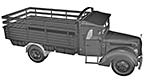 G917T 3t German Cargo truck (soft cab)