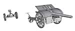 Cannone da105/28 with carrello elastico trailer
