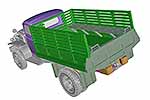 US G7107 1,5t 4x4 military truck w/metal cargo body