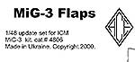 MiG-3 flaps