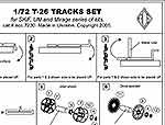 T-26 tracks +idler +spocket wheels